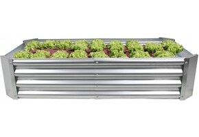 Verhoogde moestuinbak galvaniseerd - 180x90x30cm - rechthoekig