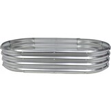 Verhoogde moestuinbak galvaniseerd - 240x120x30cm - ovaal