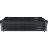 Verhoogde moestuinbak antraciet - 140x60x30cm - rechthoekig