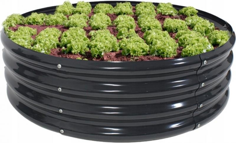 Verhoogde moestuinbak - Antraciet - 120x120x30cm