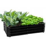 Moestuinbak antraciet 120x60x30 - Rechthoekig
