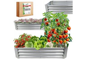 Verhoogde moestuinbak - 120x60x30 cm - verzinkt