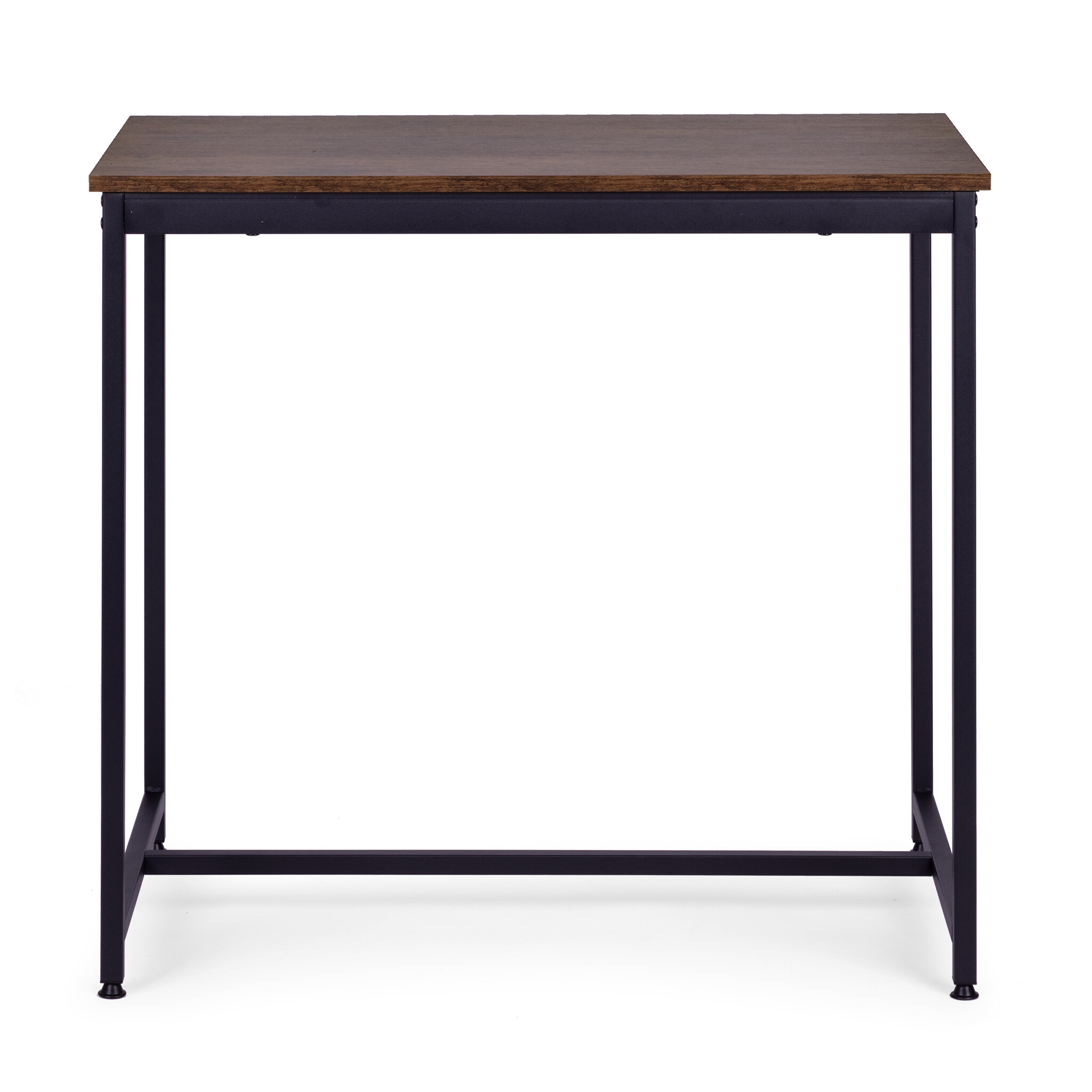 Industriële eethoek - metaal MDF - antiek hout - 100x60x75cm