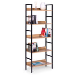 Industriële boekenkast - Metaal MDF - 5 planken - 160cm