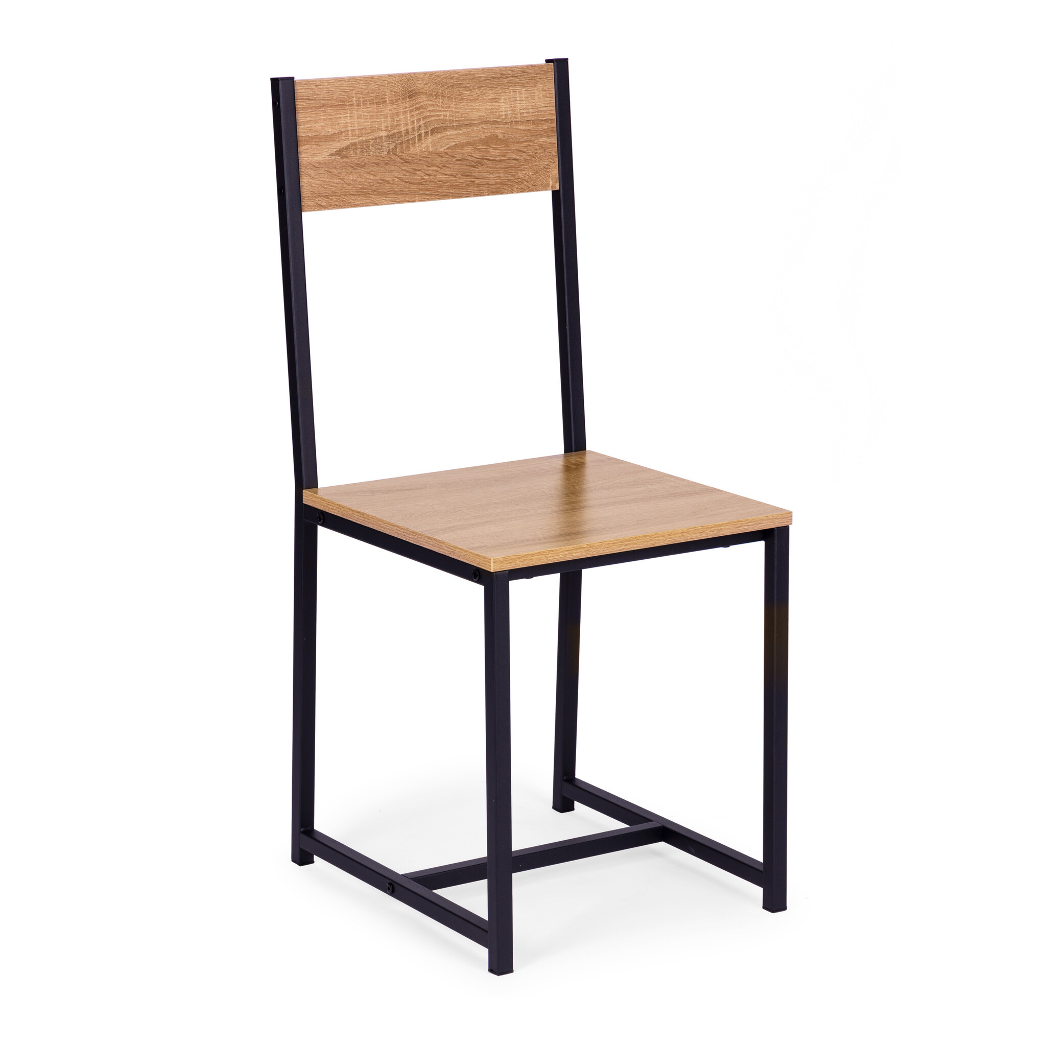 Eettafel met stoelen - Metalen MDF - 2 stoelen