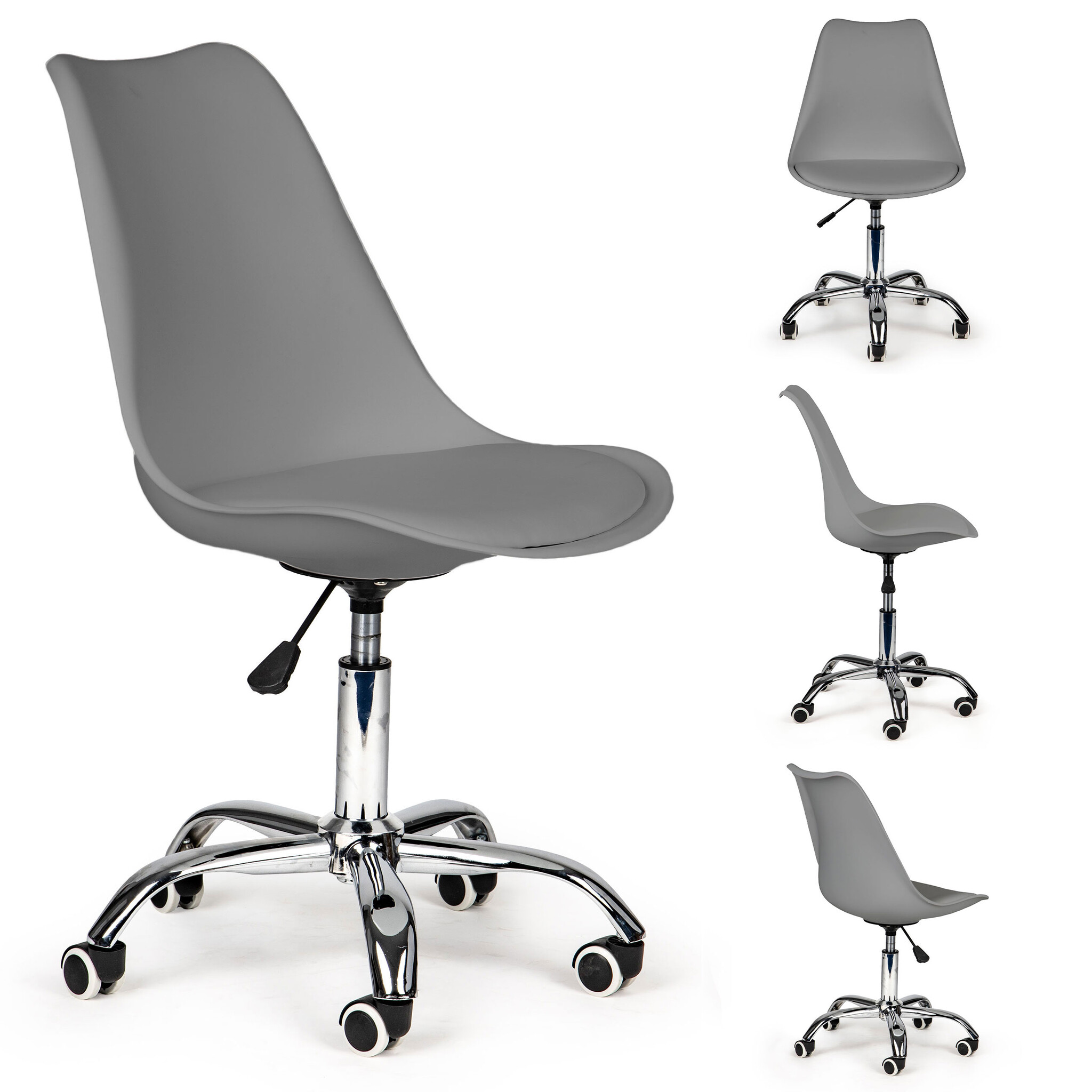 Design bureaustoel - draaibaar - met kussen