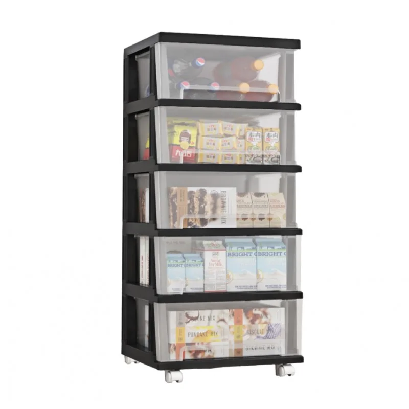 Ladekast op wielen - Kunststof - Kledingkast - 80x50x70cm