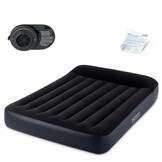 Intex opblaasbaar luchtbed met ingebouwde pomp - fluwelen bed - 64150ND - afmeting: 203x152x46cm