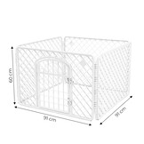 Dierenkooi - wit - groot - kooi - 60 x 91 x 91 cm