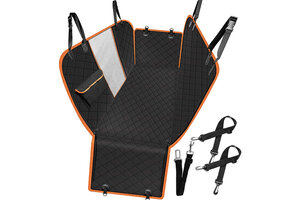 Hondenautostoelhoes - universele maat - zwart - 200 x 143 cm