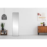 Staande spiegel 148 cm - Rechthoekig - Smalle lijst - Groot
