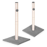 Kattenkrabpaal - sisalpaal - zachte basis - 88 cm