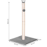 Kattenkrabpaal - sisalpaal - zachte basis - 88 cm