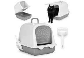 Kattenbak met deur - Groot - Gesloten - Inclusief kattenbakschepje