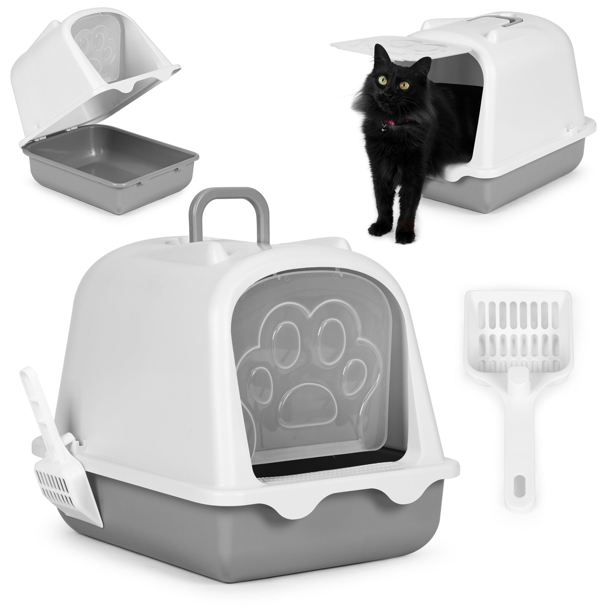 Kattenbak met deur - Groot - Gesloten - Inclusief kattenbakschepje