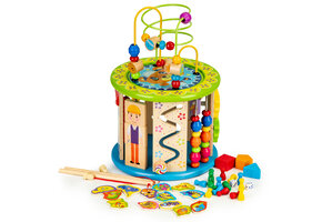 activiteitenkubus - educatief - hout