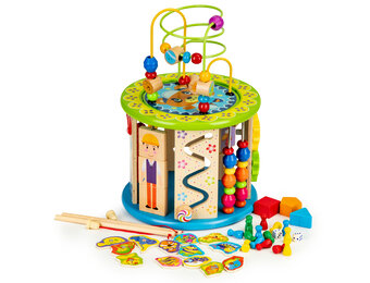 activiteitenkubus - educatief - hout