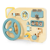 Houten activiteitenbord auto - Stuur - 23x21cm