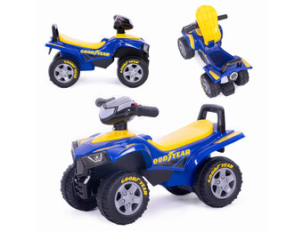 Elektrische kinderquad - interactief stuur - blauwe geluiden