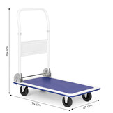 Plateauwagen opvouwbaar 150kg - Handmatig