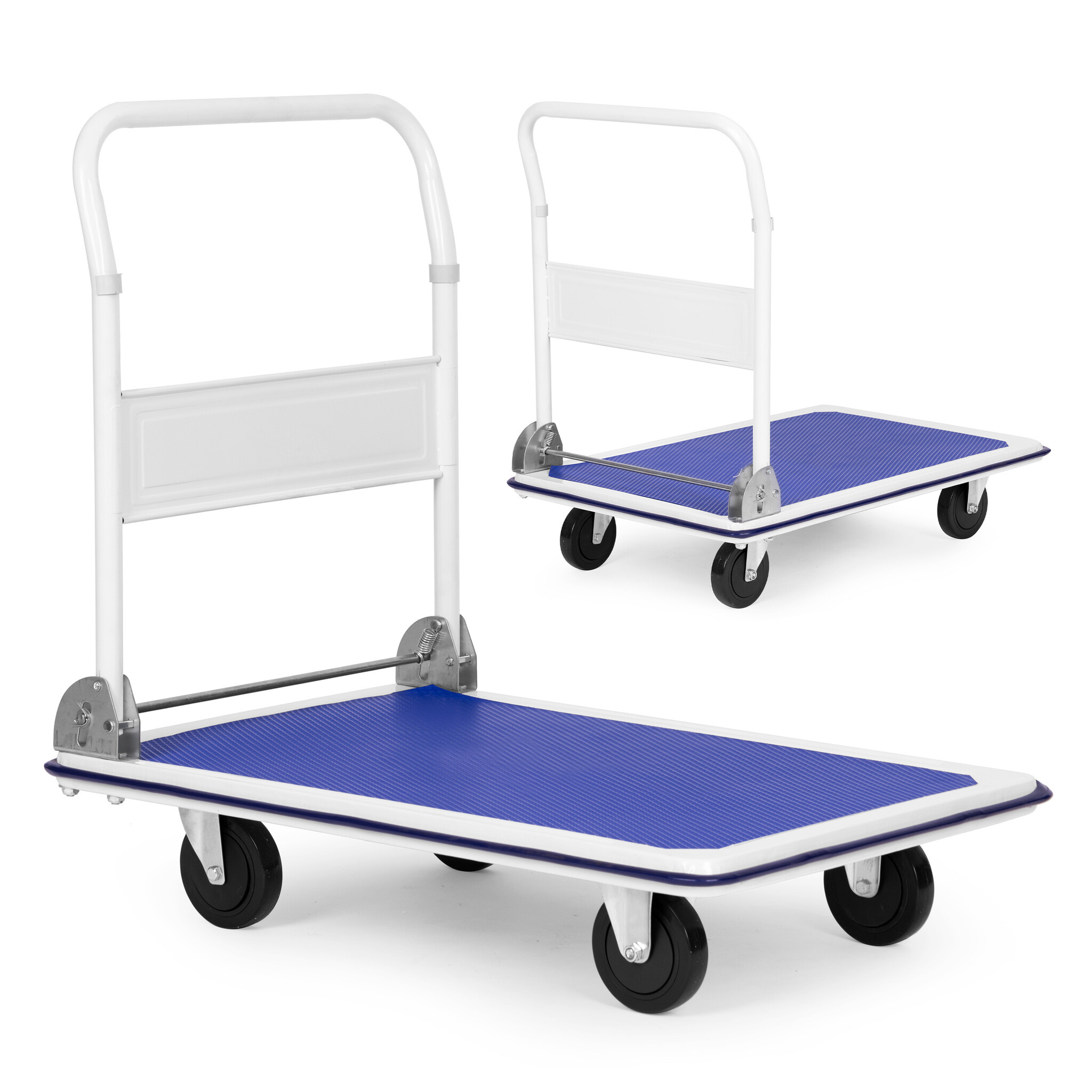 Plateauwagen opvouwbaar 300kg - Magazijnplatformtransportwagen