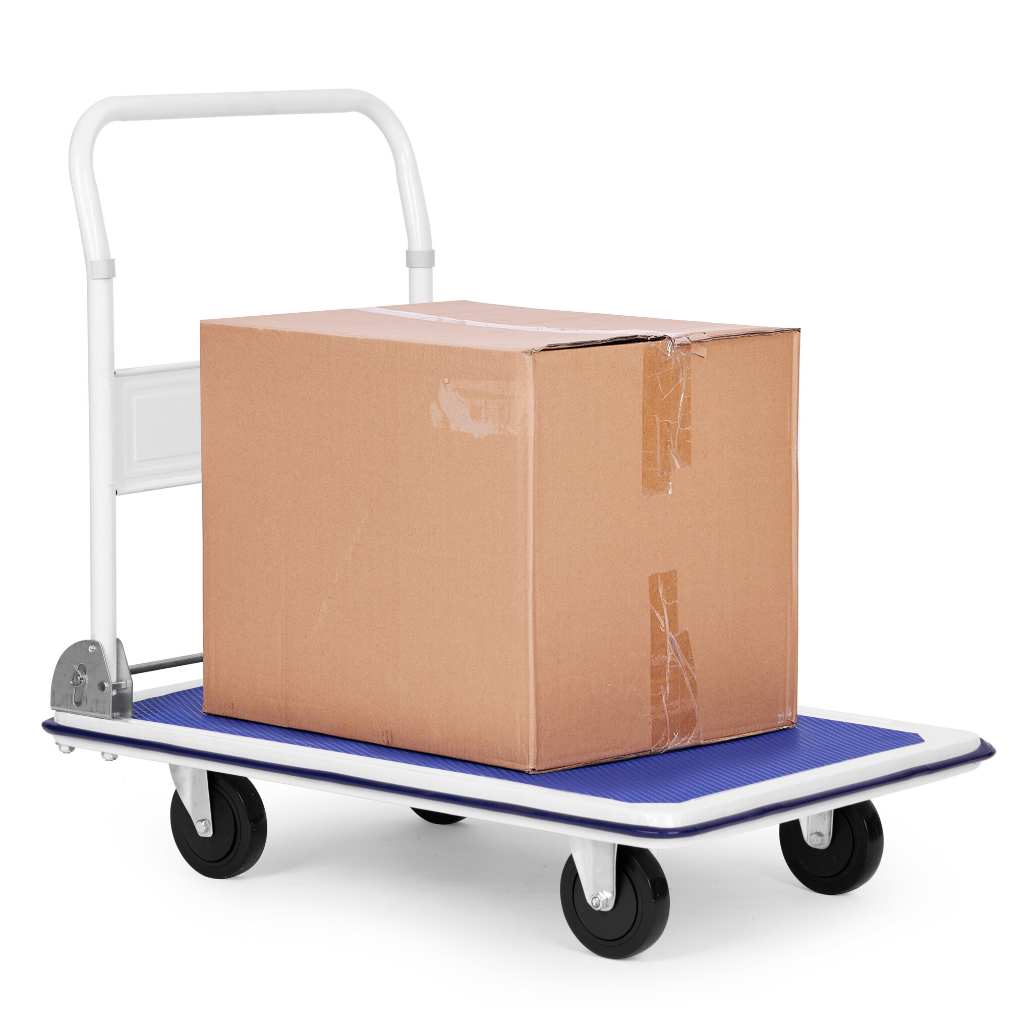 Plateauwagen opvouwbaar 300kg - Magazijnplatformtransportwagen