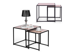 Nesttafels lofoten design - set van 2 - salontafels - 50 x 40 cm