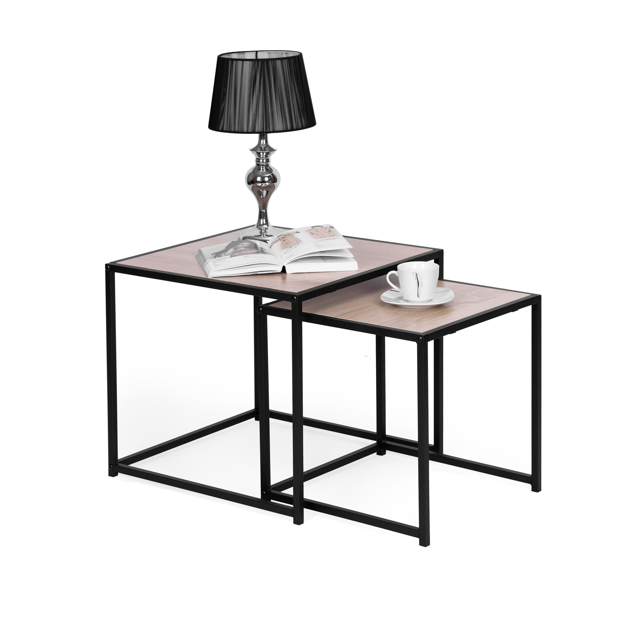 Nesttafels lofoten design - set van 2 - salontafels - 50 x 40 cm