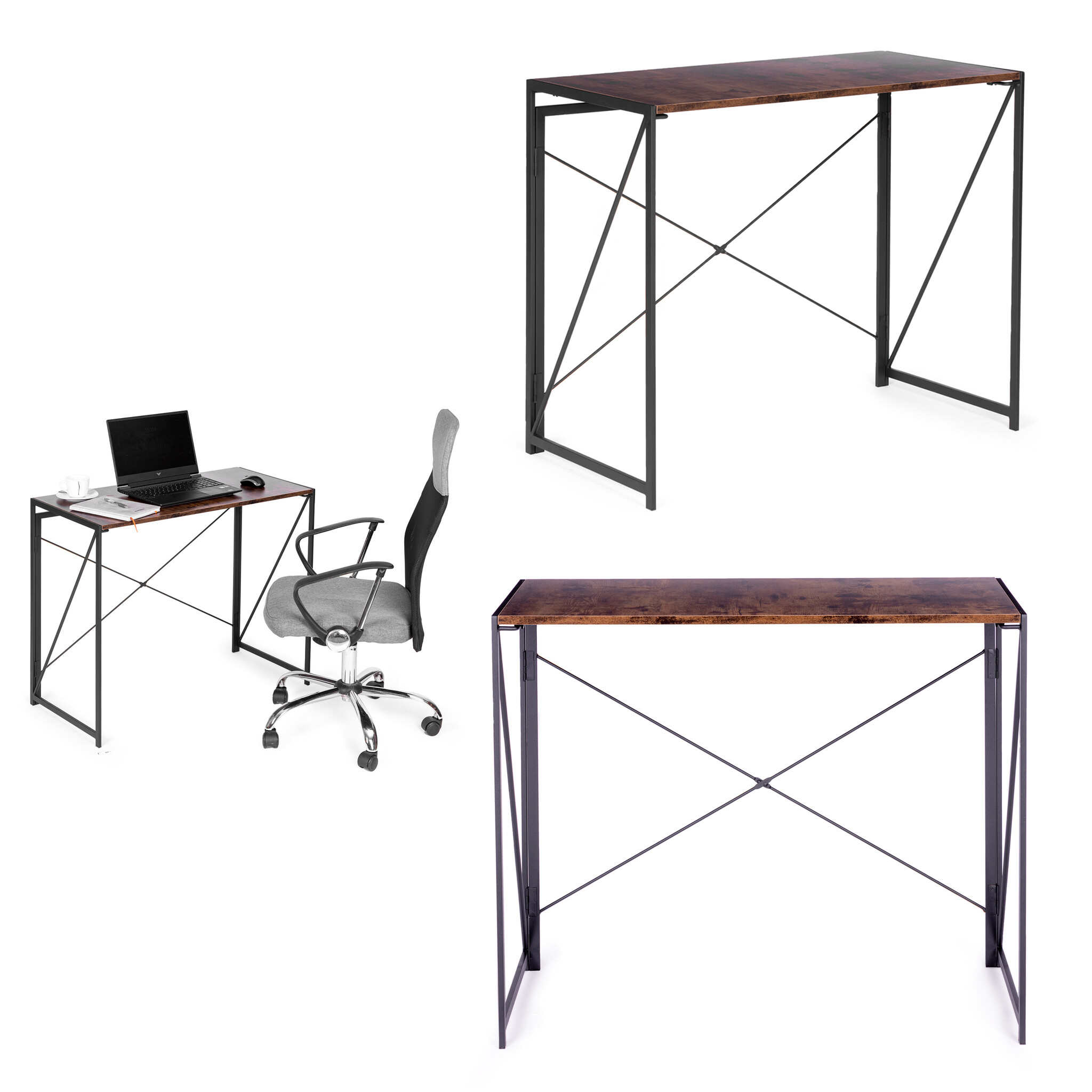 Industrieel bureau - Modern - Loft - Computer - 90x75x45cm