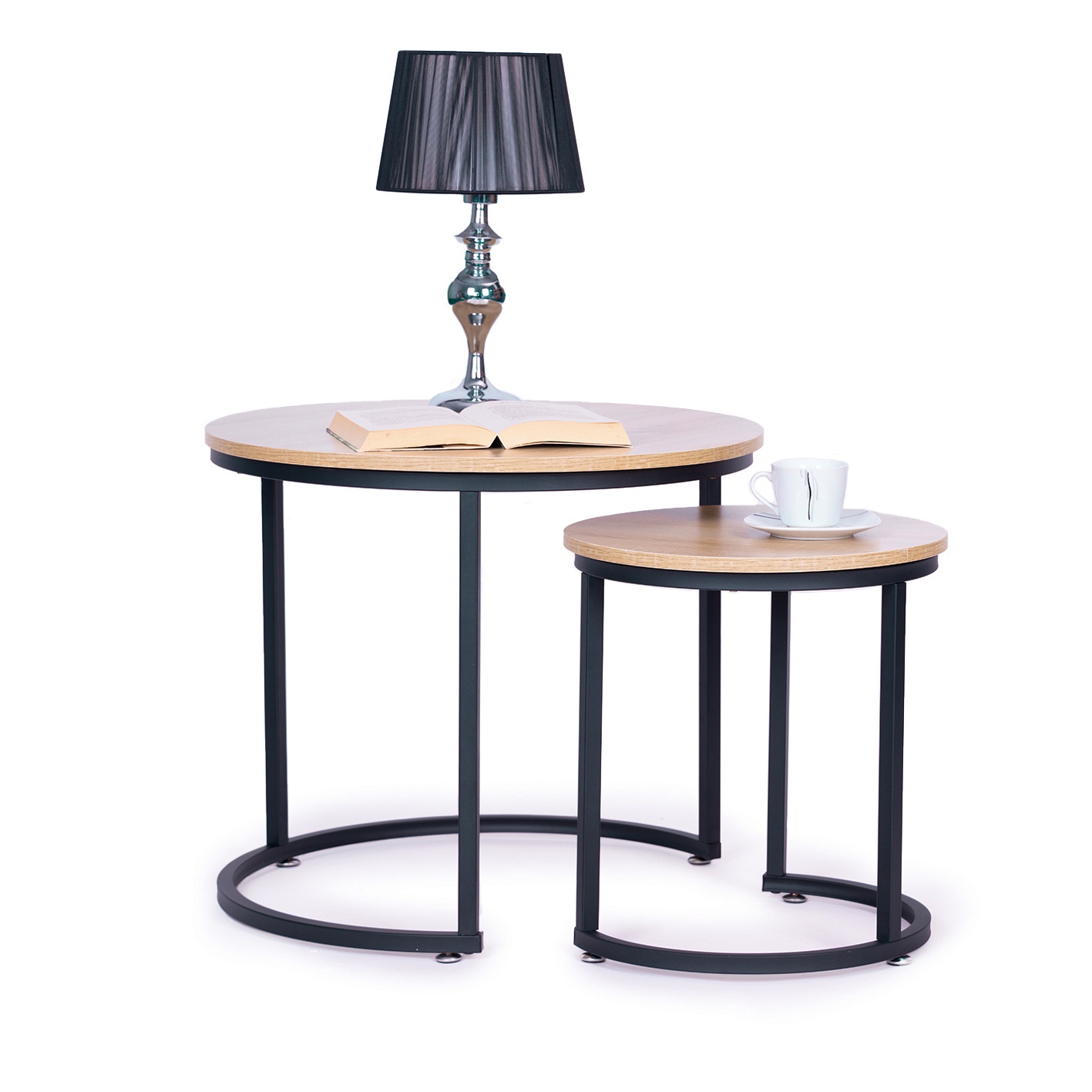 Nesttafels scandinavisch design - rond - Lofoten - set van 2