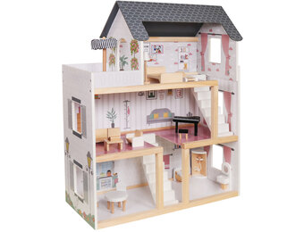 Houten poppenhuis - Accessoires - 78 cm hoog