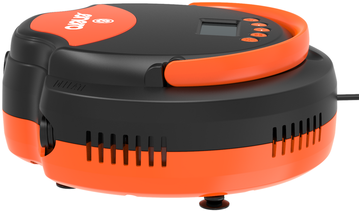 Elektrische sup pomp 12v - LED - Oranje-Zwart - 22PSI