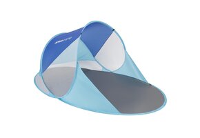 Pop-up strandtent - blauw - zelfuitklappend - 190x120x90/70cm