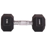 Hex dumbbell 8 kg - Rubber - Hexagonaal