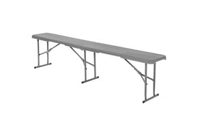Inklapbare cateringbank - grijs - 183x28x43cm