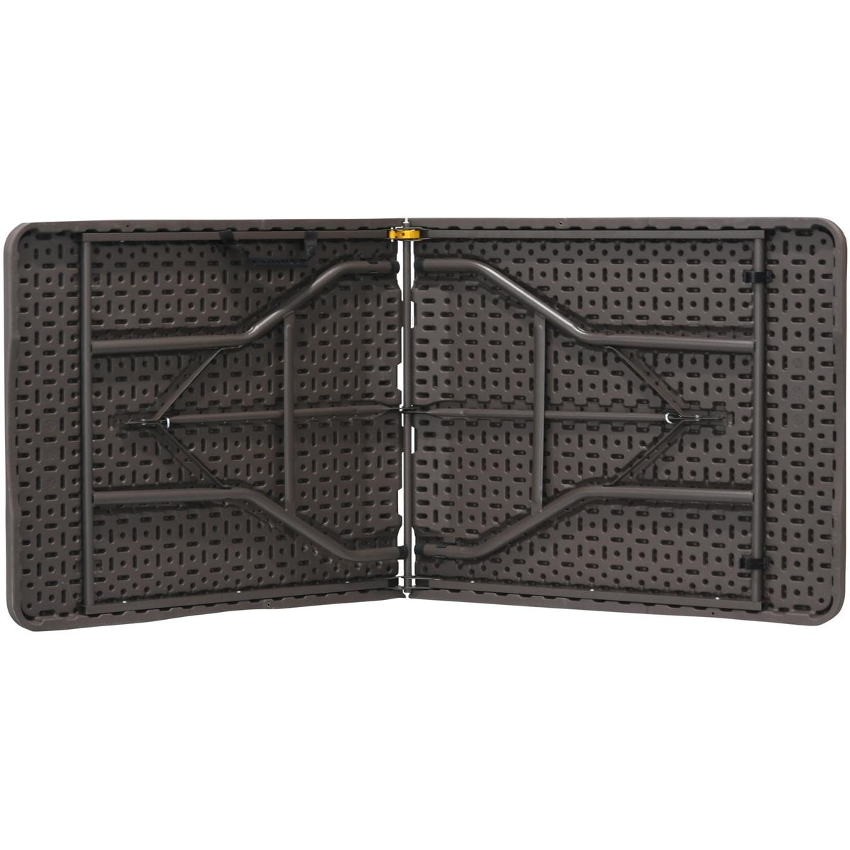 Inklapbare cateringtafel - Houten bord - Donkergrijs - 180x74 cm - 100kg belasting