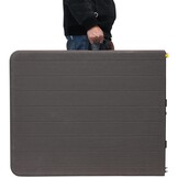 Inklapbare cateringtafel - Houten bord - Donkergrijs - 180x74 cm - 100kg belasting