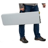 Inklapbare cateringbank - 183x28x43cm - Wit
