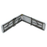 Inklapbare cateringbank - 183x28x43cm - Wit