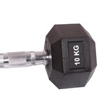 Hex dumbbell 10 kg - Rubber