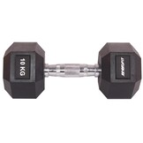Hex dumbbell 10 kg - Rubber