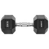 Hex dumbbell 10 kg - Rubber