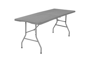 Inklapbare cateringtafel - Grijs - 180x70 cm - Max. 100kg