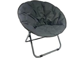 Campingstoel moon chair - donkergrijs - 82x68x79cm - tuinstoel