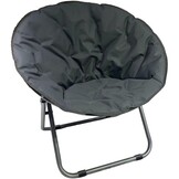 Campingstoel moon chair - donkergrijs - 82x68x79cm - tuinstoel