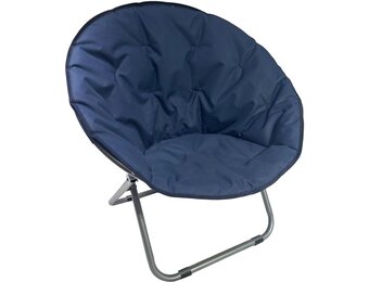 Vouwstoel - Navy Blue - Stof - 82x68x79CM