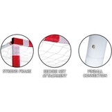 Voetbaldoel - Zwart - Staal - 300x160x90cm