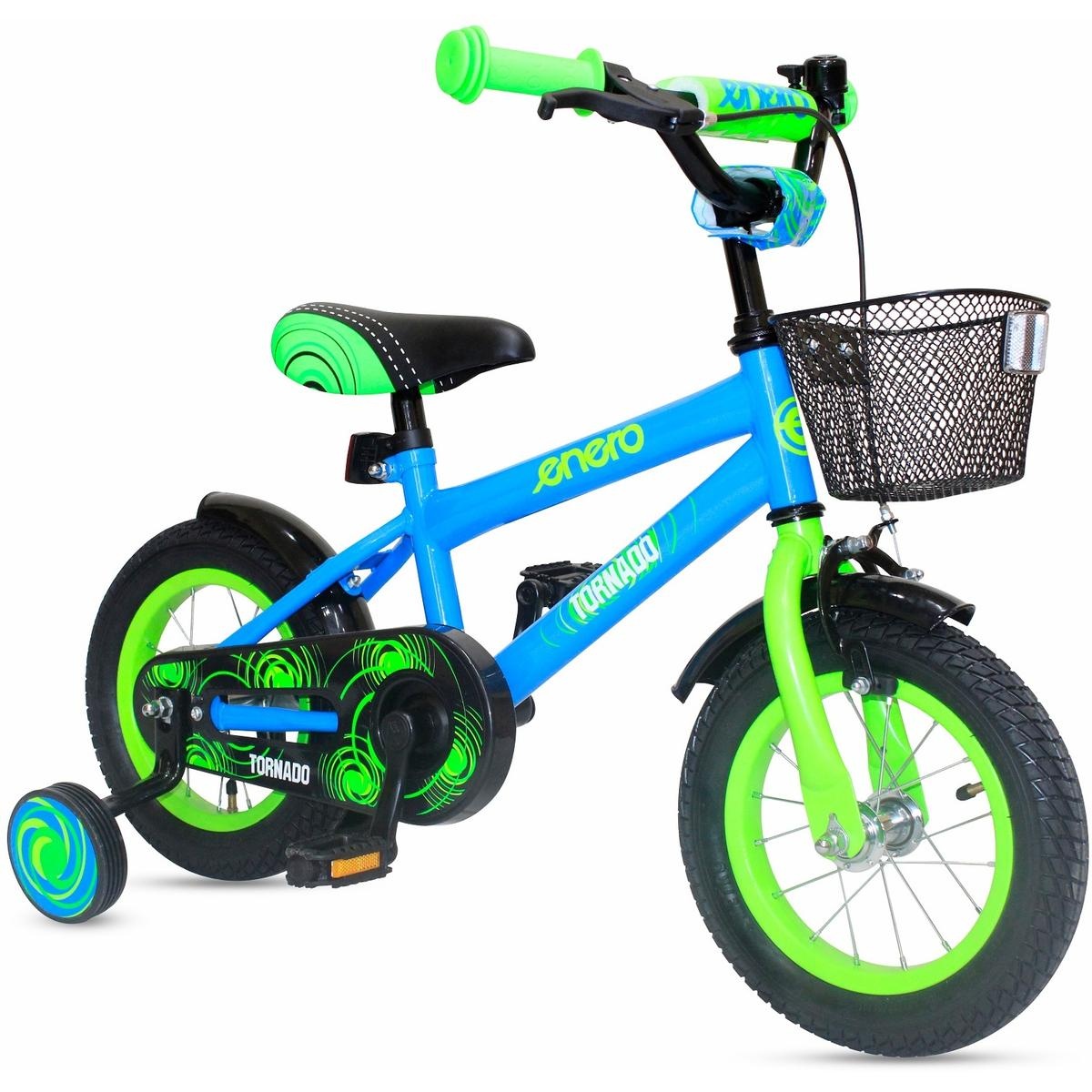 Kinderfiets 12 inch - blauw groen