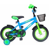 Kinderfiets 12 inch - blauw groen