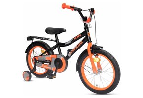 Kinderfiets 16 inch - oranje zwart